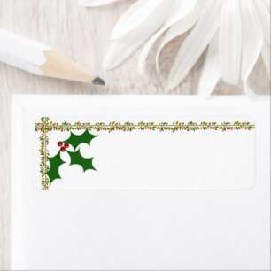 Holly Leaves Labels (with Matching items)