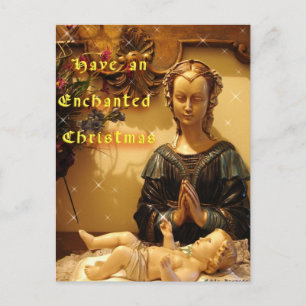 Holly Mother and Son Postcard