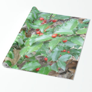 Holly-n-Berry Wrapping Paper