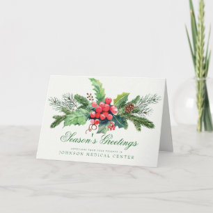 Holly Pine & Berry   Medical Holiday Greetings
