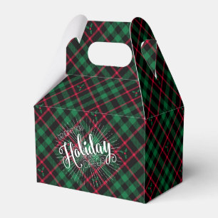 Holly Plaid l Sending you Holiday Cheer Favour Box