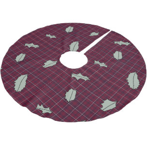 Holly Plaid tree skirt
