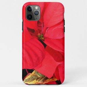 Holly Point Poinsettias Holiday Floral iPhone 11 Pro Max Case