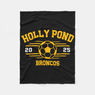 Holly Pond Broncos Soccer Byll 2025  Fleece Blanket