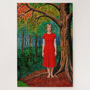 “Holly’s Portrait” - A bright dress for Nature Jigsaw Puzzle