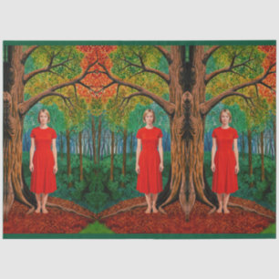 “Holly’s Portrait” - A bright dress for Nature Tissue Paper