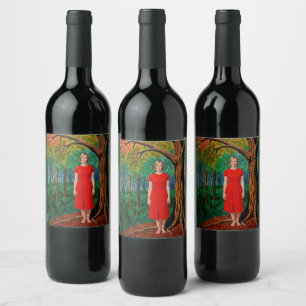 “Holly’s Portrait” - A bright dress for Nature Wine Label