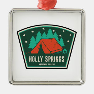 Holly Springs National Forest Mississippi Camping Metal Ornament