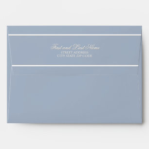 Holly & the Ivy Minimalist Blue Christmas Envelope