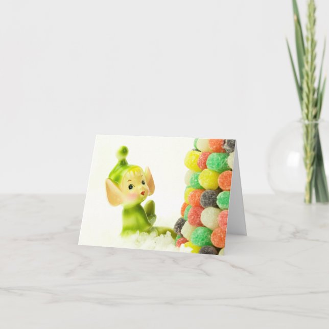 Holly the Pixie Elf Holiday Card (Front)