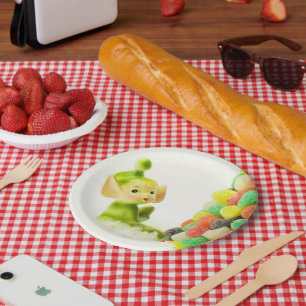 Holly the Pixie Elf Paper Plate