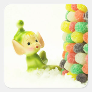 Holly the Pixie Elf Square Sticker
