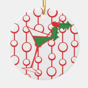 Holly-tini Ceramic Tree Decoration