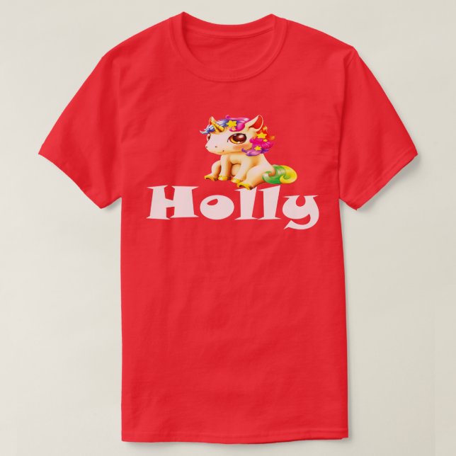 Holly Unicorn 5 T-Shirt (Design Front)