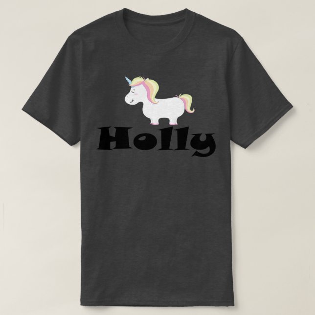 Holly Unicorn T-Shirt (Design Front)