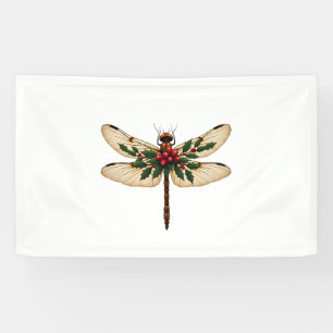 Holly Winged Dragonfly Banner