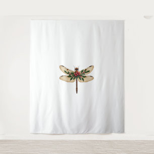 Holly Winged Dragonfly Tapestry