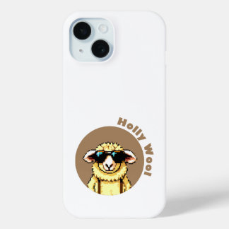 Holly Wood Sheep iPhone 15 Case
