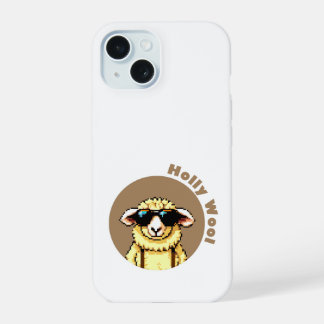 Holly Wood Sheep iPhone 15 Case