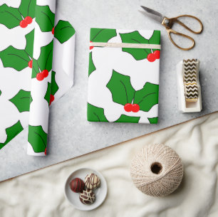 Holly Wrapping Paper
