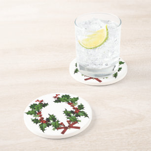 Holly Wreath Coaster