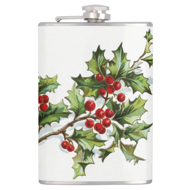 HollyBerries20150801 Hip Flask (Front)