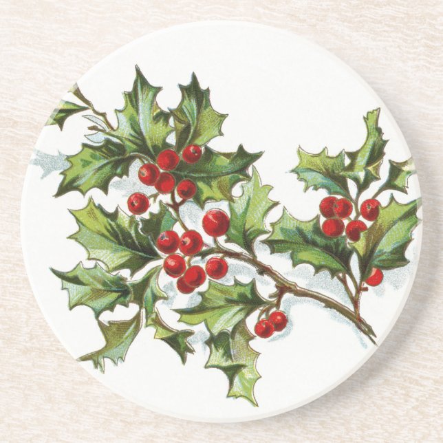 HollyBerries20150802 Coaster (Front)