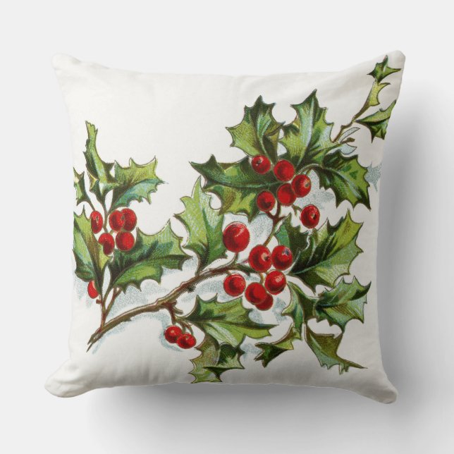 HollyBerries 001 Cushion (Front)