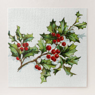 HollyBerries 001 Jigsaw Puzzle