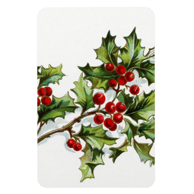 HollyBerries 001 Magnet (Vertical)