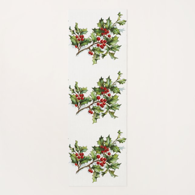 HollyBerries 001 Yoga Mat (Back)