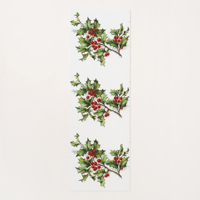 HollyBerries 002 Yoga Mat (Back)