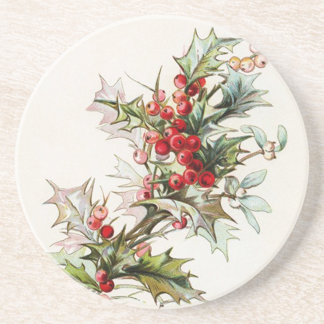 HollyBerries 003 Coaster (Front)