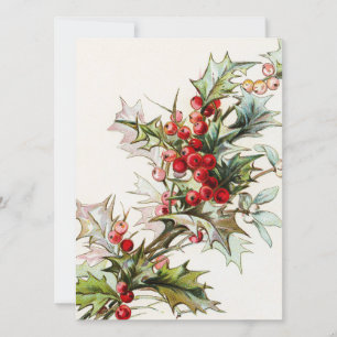 HollyBerries 003 Holiday Card