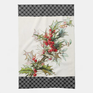 HollyBerries 003 Tea Towel