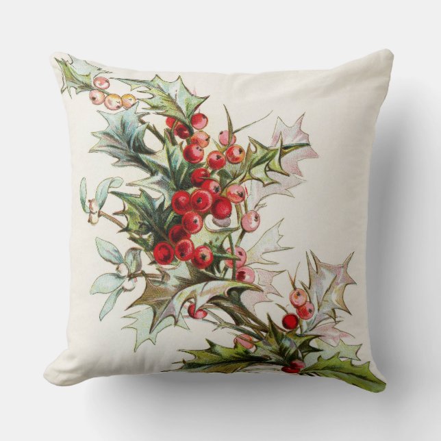 HollyBerries 004 Cushion (Front)