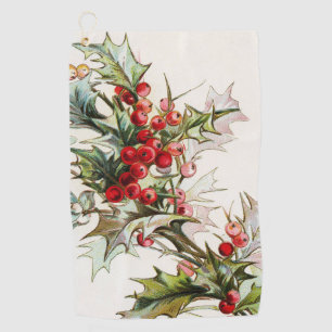 HollyBerries 004 Golf Towel