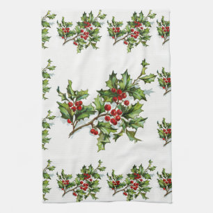 HollyBerries 014 Tea Towel