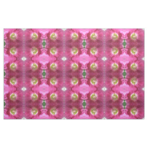Hollyhock Deep Pink Floral Patterned Craft Fabric