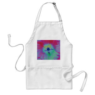 Hollyhock Flower Beight lights Apron
