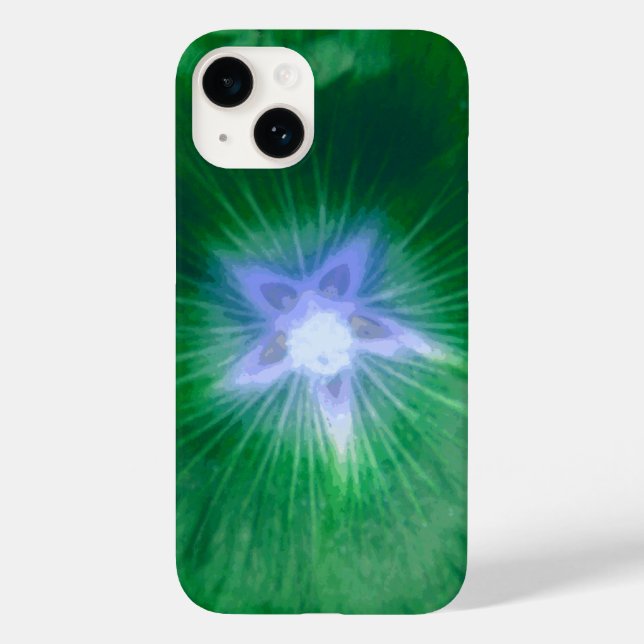 Hollyhock Flower Gorgeous Green Case-Mate iPhone Case (Back)