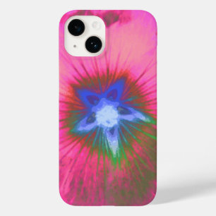 Hollyhock Flower Pink Velvet Case-Mate iPhone 14 Case