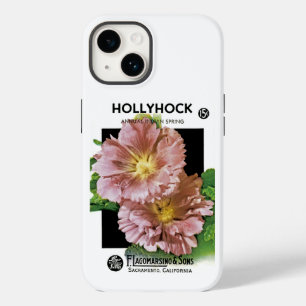 Hollyhock Vintage Seed Packet Case-Mate iPhone Cas 14 Case