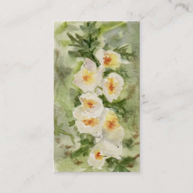 'Hollyhocks' Business Card (Front)