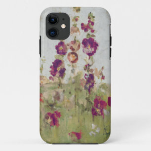 Hollyhocks by the Sea iPhone 11 Case