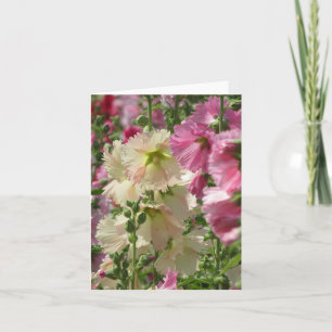Hollyhocks: Japan  Card