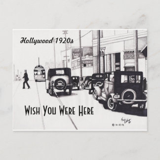 "Hollywood 1920s" Wish You Were Here Postcard