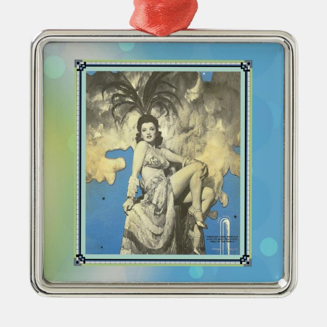 Hollywood 1 metal ornament (Front)