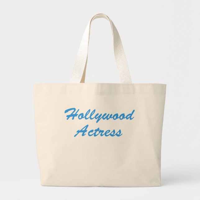 Hollywood Actress Large Tote Bag (Front)
