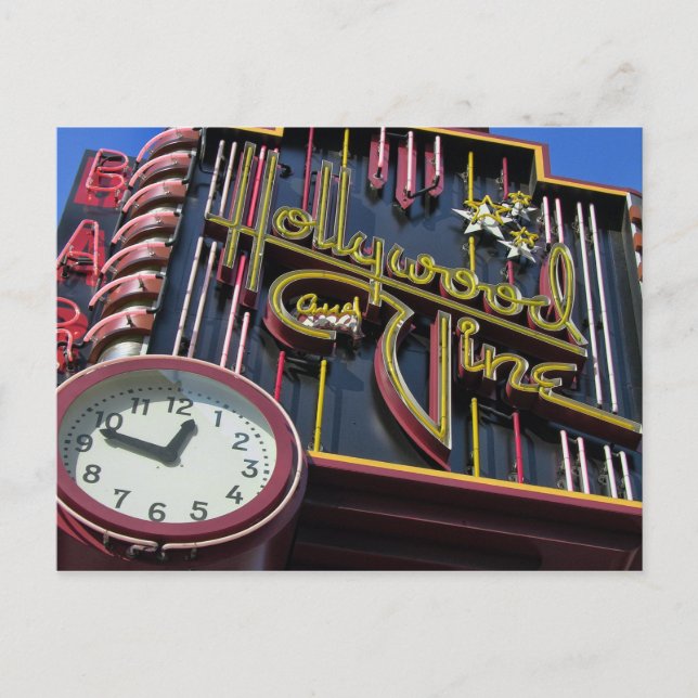 Hollywood and Vine sign postcard (Front)